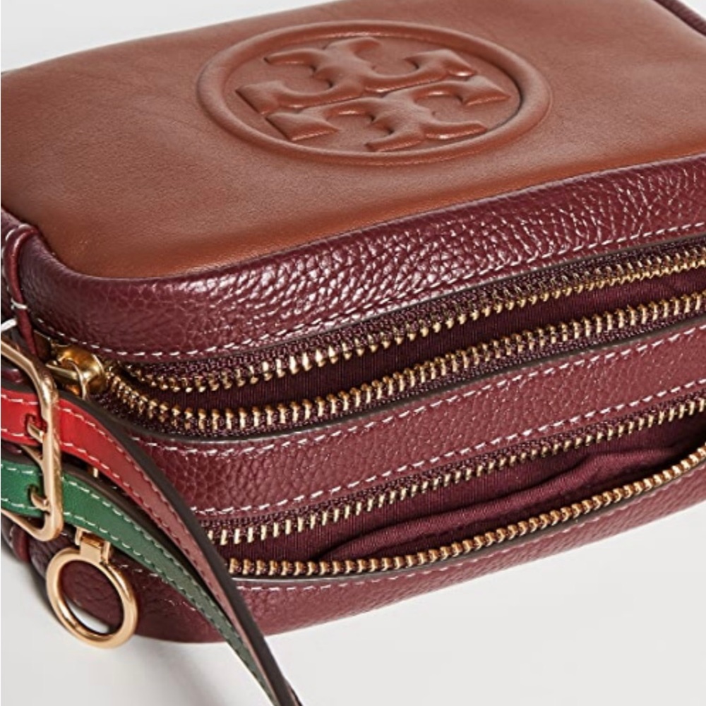 New Tory Burch Perry Bombe double strap mini crossbody - Picture 7 of 16